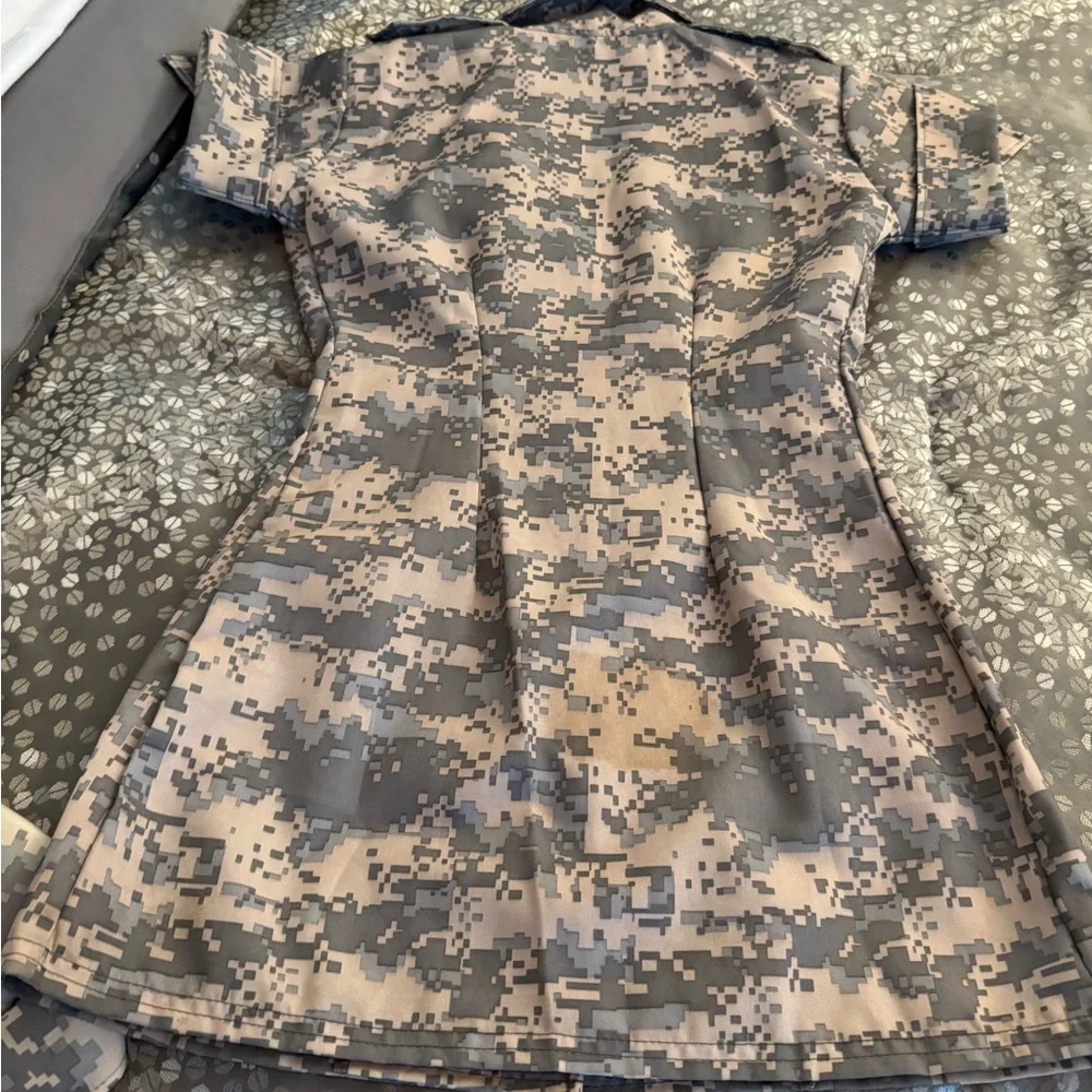 Spirit Desert Dolly Womens Costume / Army Military - Tan and Black - Picture 6 of 7